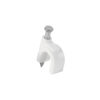 Grapa para cable redondo 6 mm blanca bolsa 500 piezas