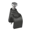 Grapa para cable redondo 6mm negra bolsa 20 piezas