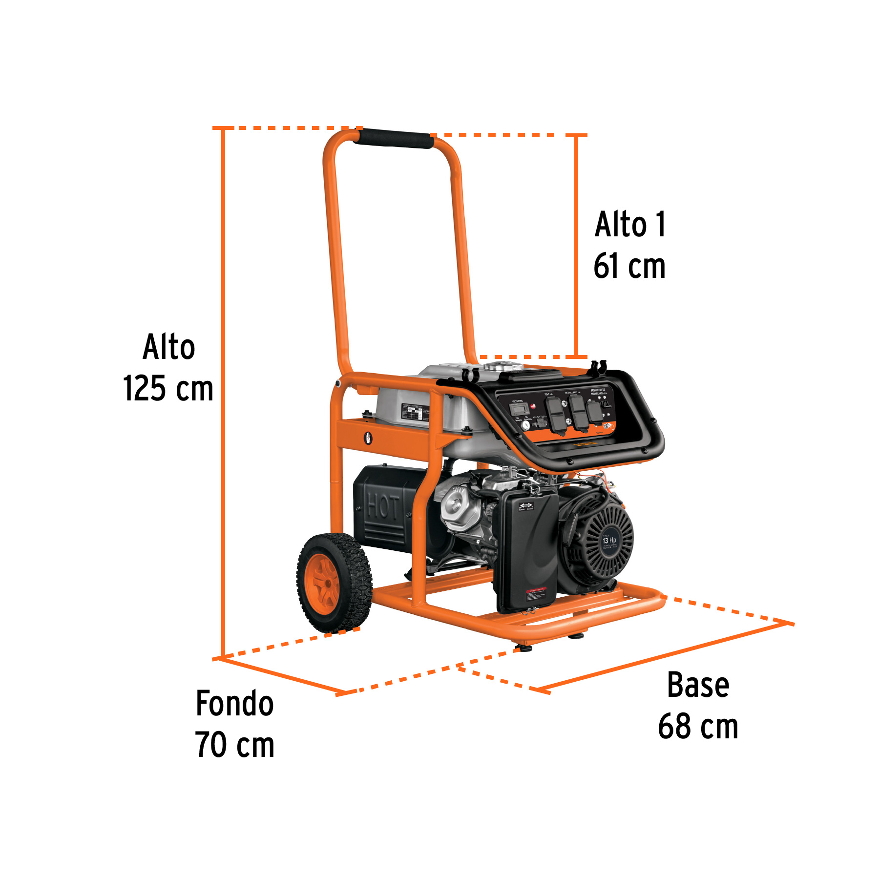 Generador electrico a gasolina de 5500w