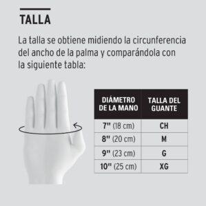 Guantes de Nylon con Nitrilo en Palma Grandes Pretul