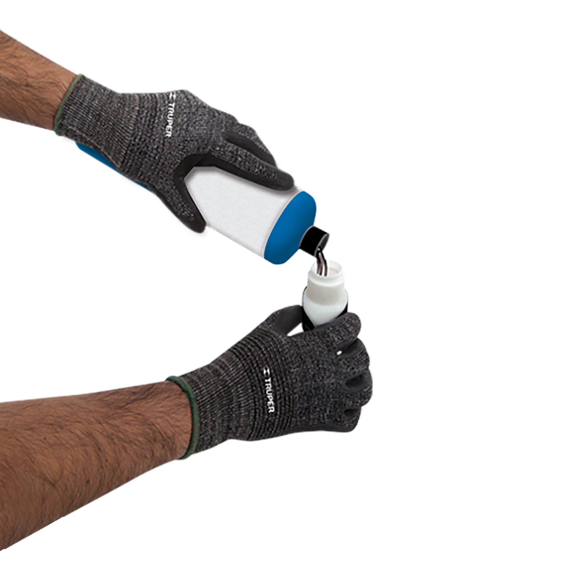 Guantes de nitrilo rugoso arenoso maximo agarre medianos