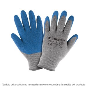 Guantes de poliester con latex rugoso chicos