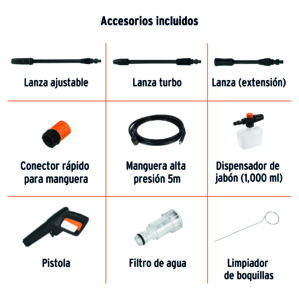 Hidrolavadora electrica 1500 PSI