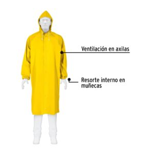 Gabardina impermeable PVC Mediana Truper Reforzada