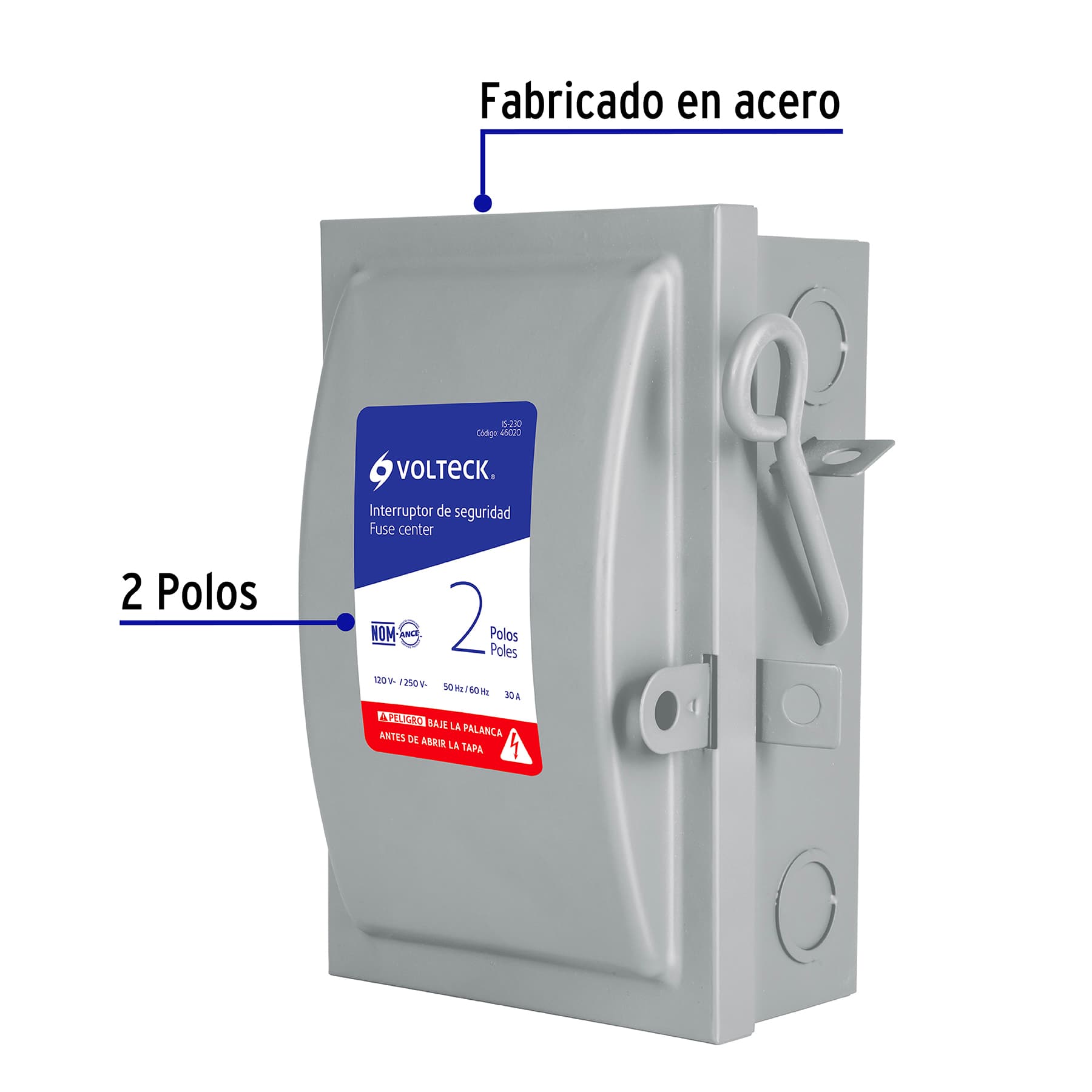 Caja de Fusibles Luz Interruptor de seguridad 2 polos 30A