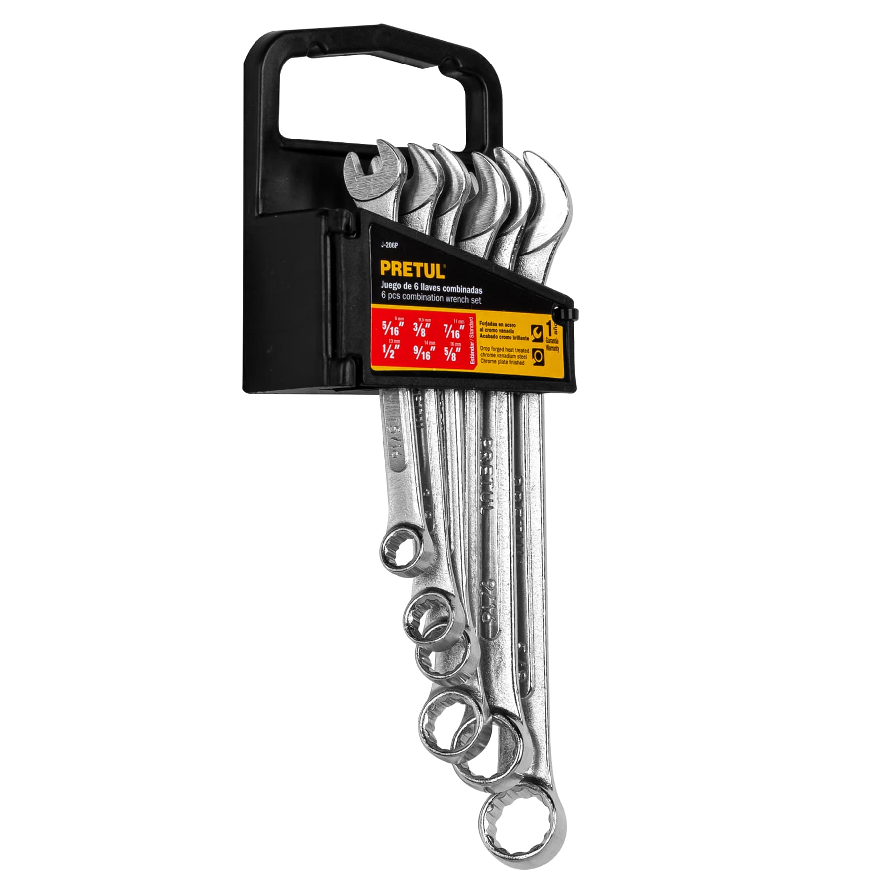 Juego de 6 llaves combinadas Standar