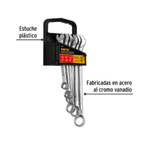 Juego de 6 llaves combinadas Standar