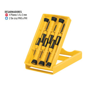 Juego Joyero de desarmadores de precision 6 piezas Pretul