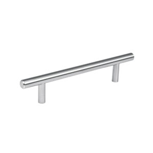 Jaladera niquel satinado estilo Cilindro de 12.8cm