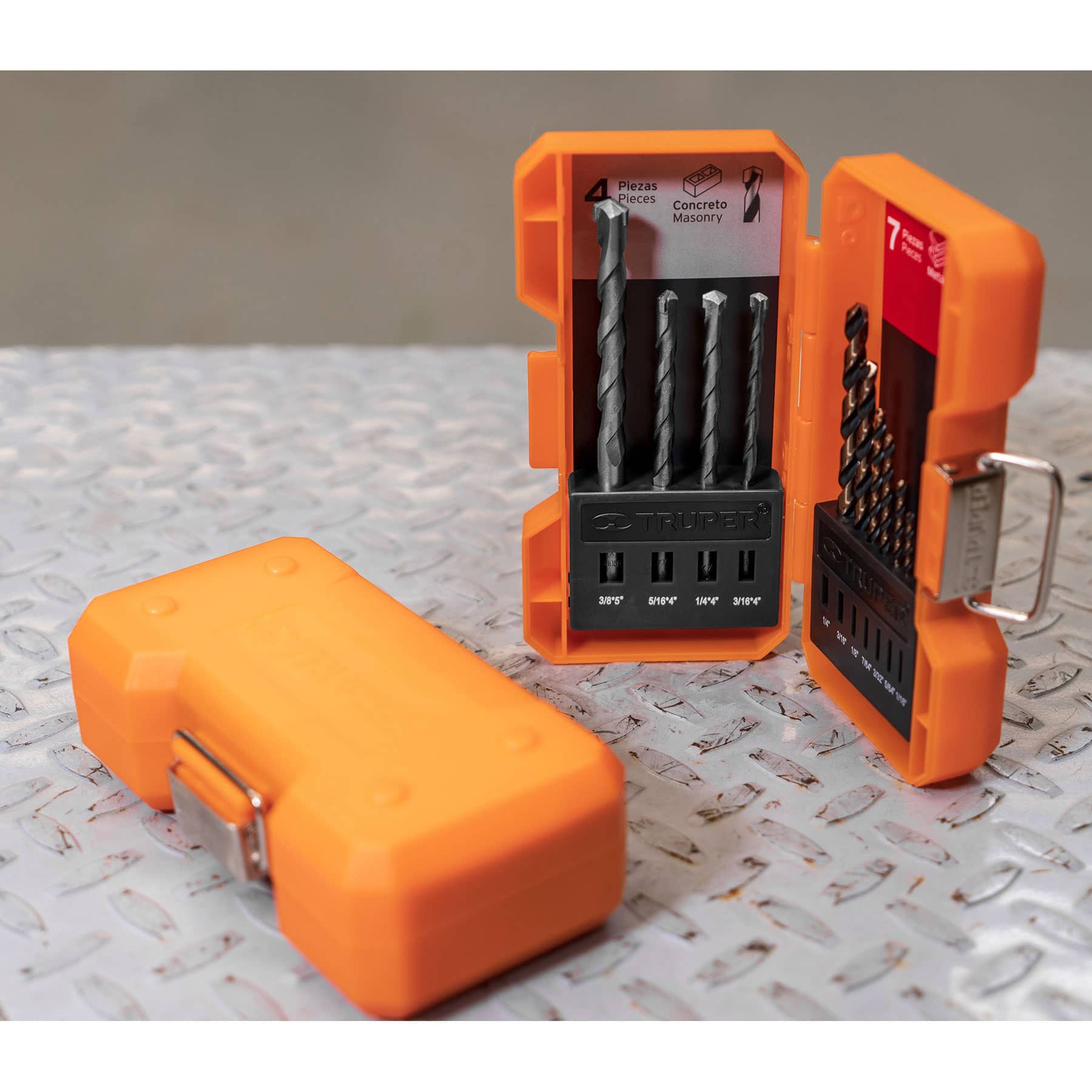 Juego de brocas para metal y concreto 11 piezas