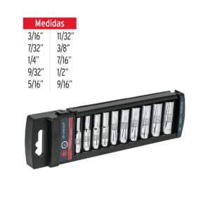 Juego de 10 dados largos standard Cuadro 1/4