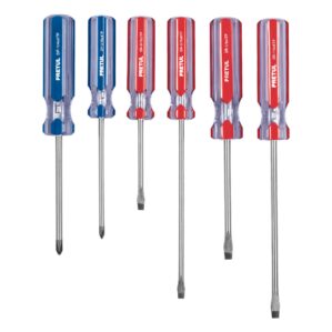 Juego de desarmadores 6 piezas mango PVC Pretul
