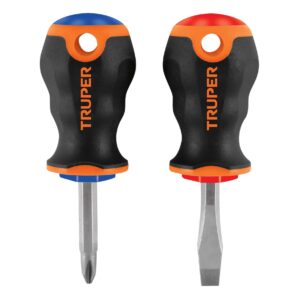 Juego de 2 desarmadores 1x4" mango comfort Truper