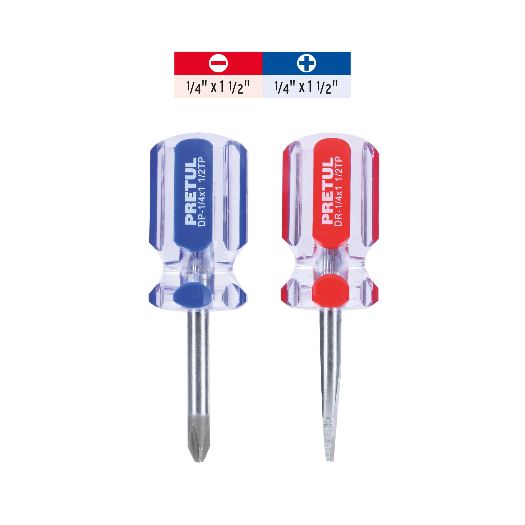 Juego desarmadores tipo trompo 2 piezas PVC Pretul