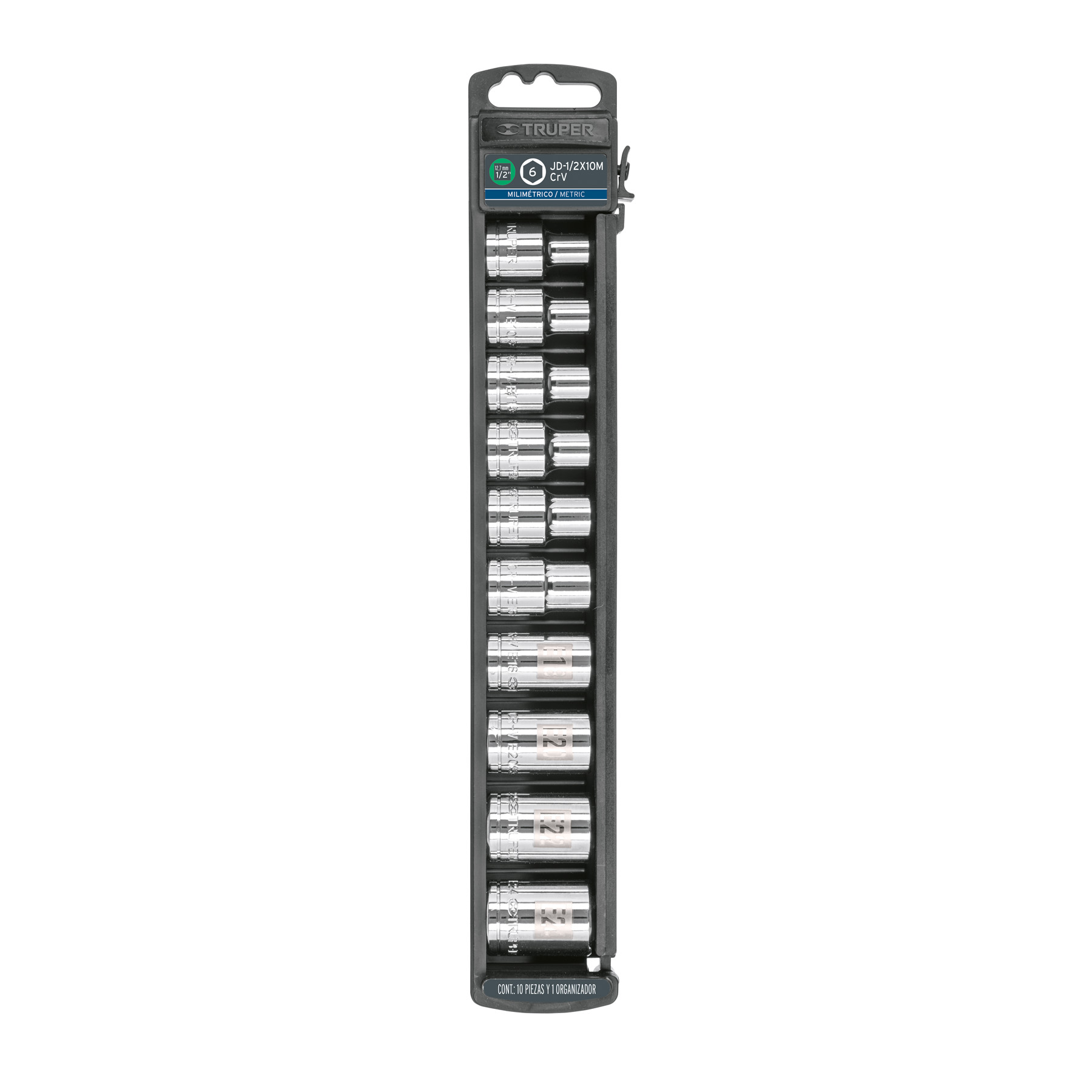 Juego de 10 dados de punta torx 1/2"