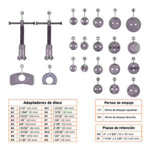 Juego de opresores para piston de frenos, cambio de balatas