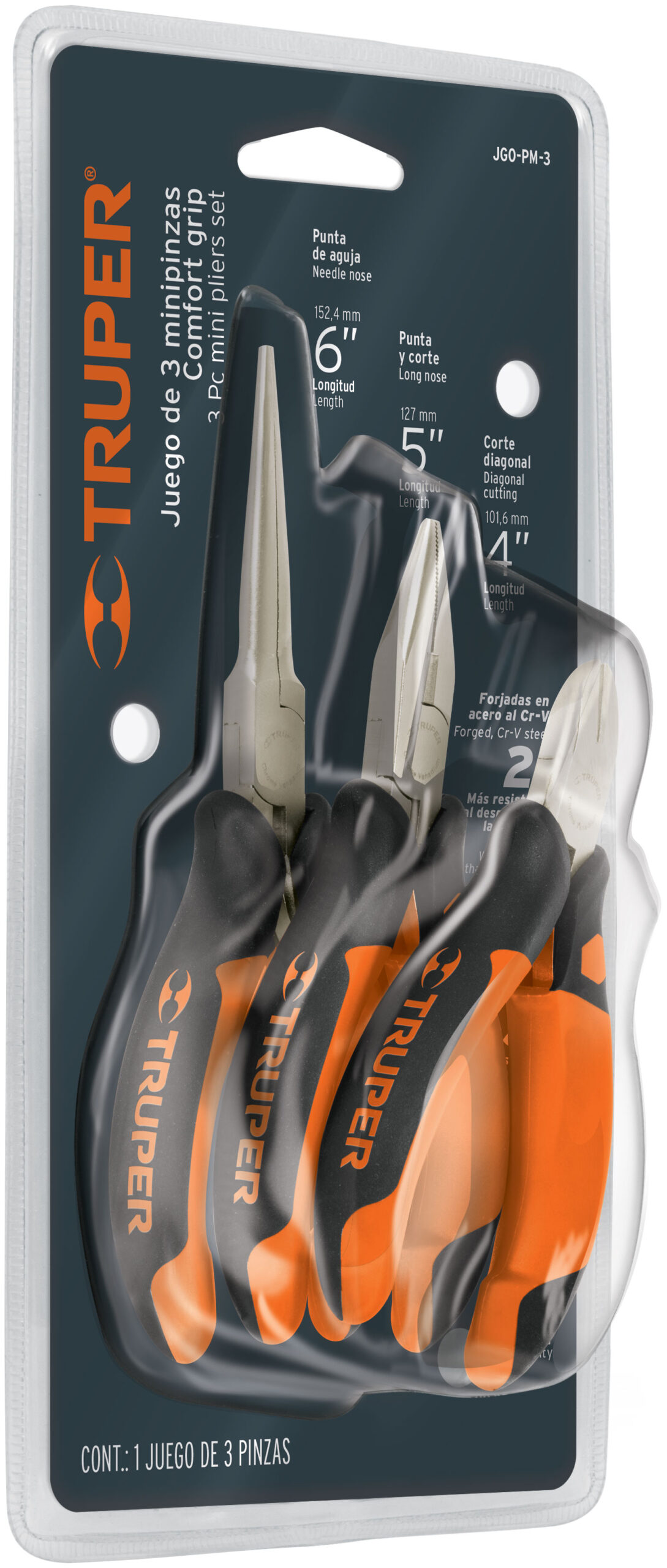 Juego pinzas miniaturas 3 piezas