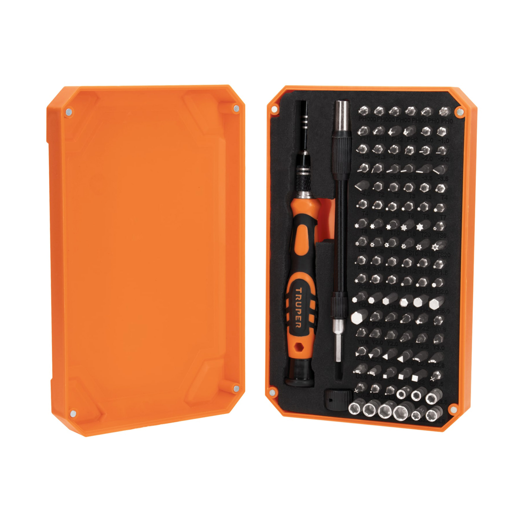 Desarmador de precision con 106 puntas intercambiables