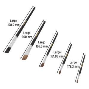 Juego de pinceles en blister con 5 piezas Pretul