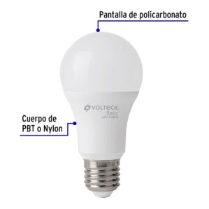 Foco Lampara LED 14w (90w) luz de dia Volteck Basic