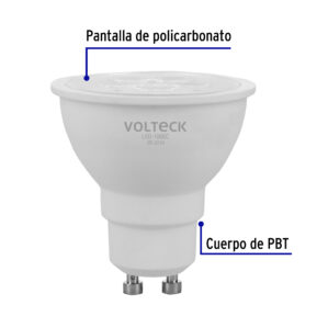 Foco Lampara de LED MR16 GU10 6W Luz calida