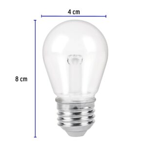 Lampara LED S14 de 1w luz calida