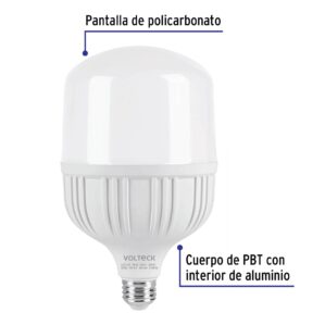 Foco Lampara LED 40w Alta potencia Luz de dia