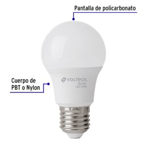 Pack 4 Piezas de Foco Lampara LED 6W Luz de dia