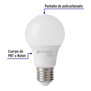 Foco Lampara LED 8W luz de dia Volteck Basic