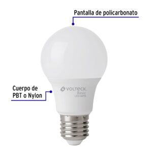 Pack 4 Piezas de Foco Lampara LED 8W Luz de dia