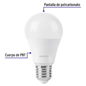 Foco LED de 9w con sensor de movimiento