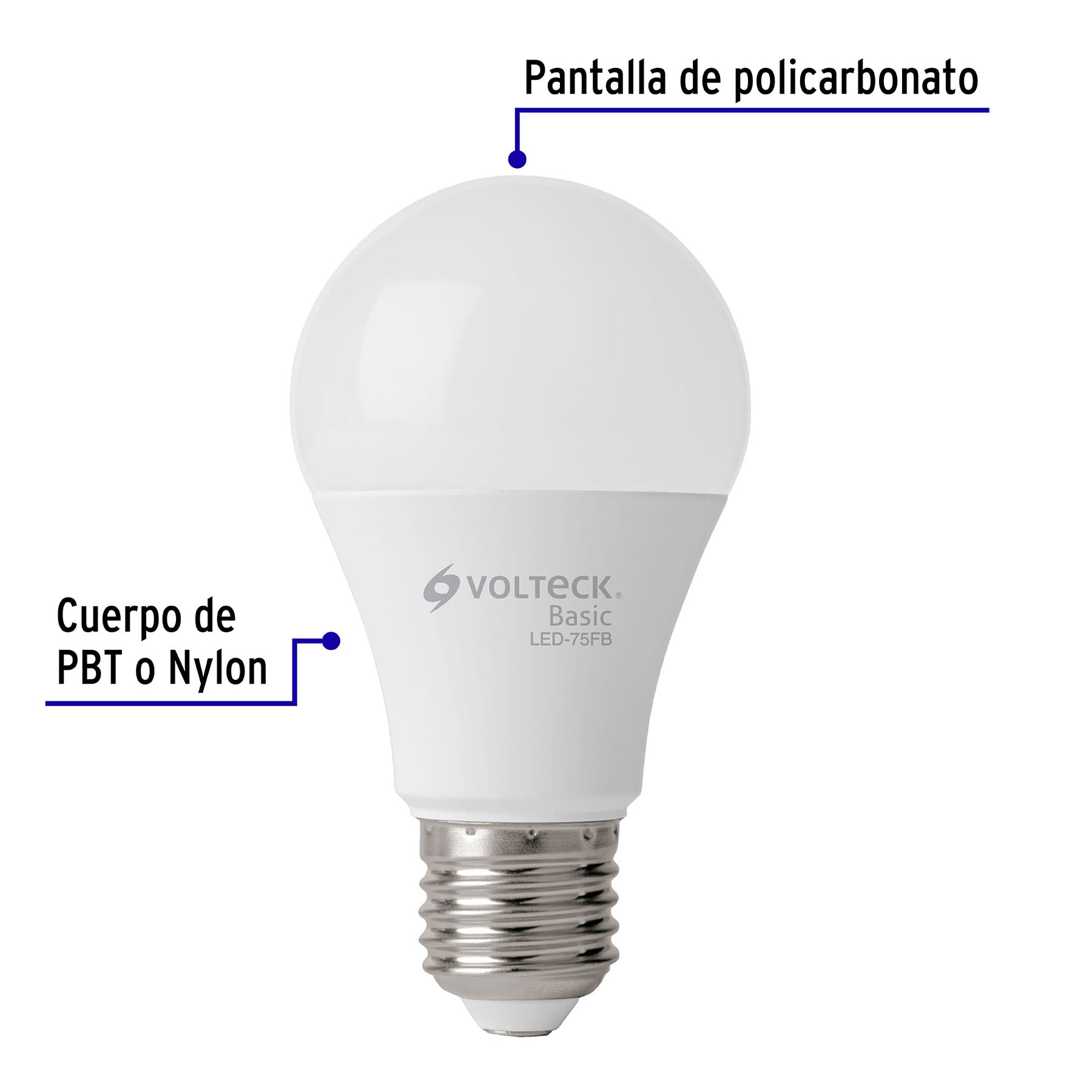 Pack 4 Piezas de Foco Lampara LED 10W Luz de dia