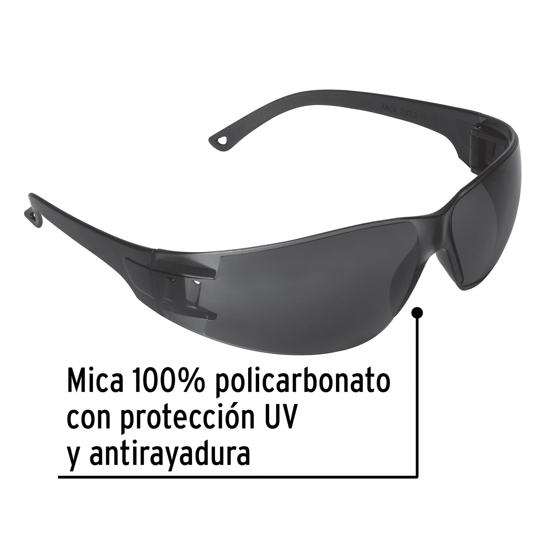 Lentes de seguridad mica gris Pretul