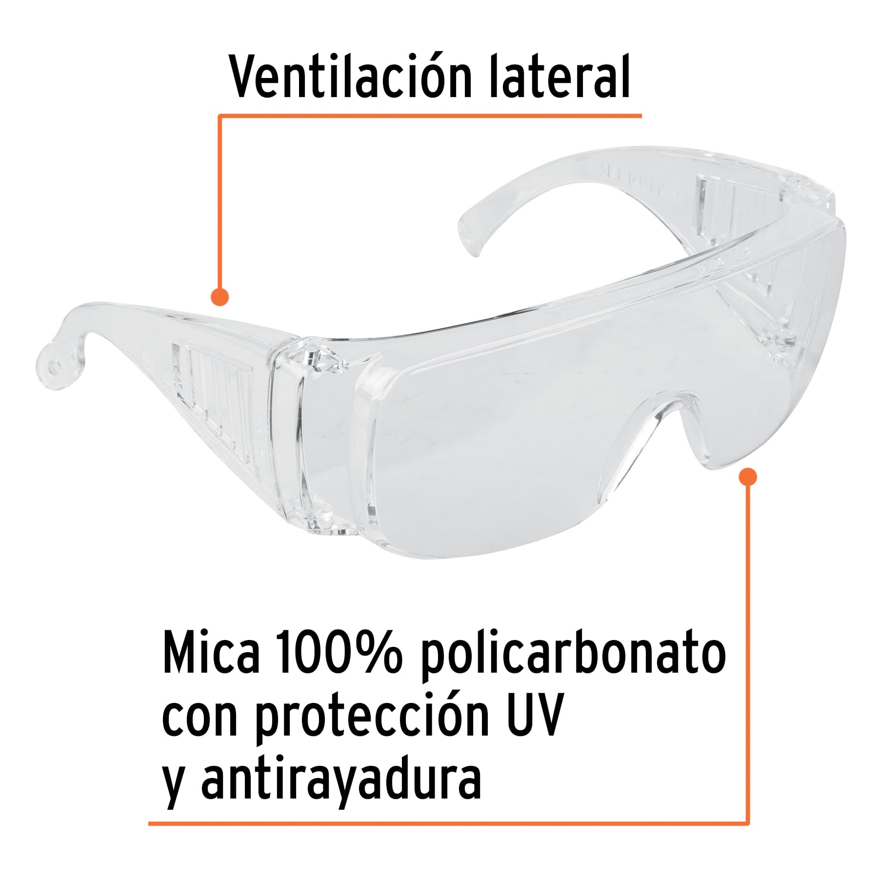 Lentes de seguridad mica transparente Safe