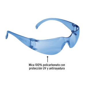 Lentes de seguridad Mica azul Pretul Lite