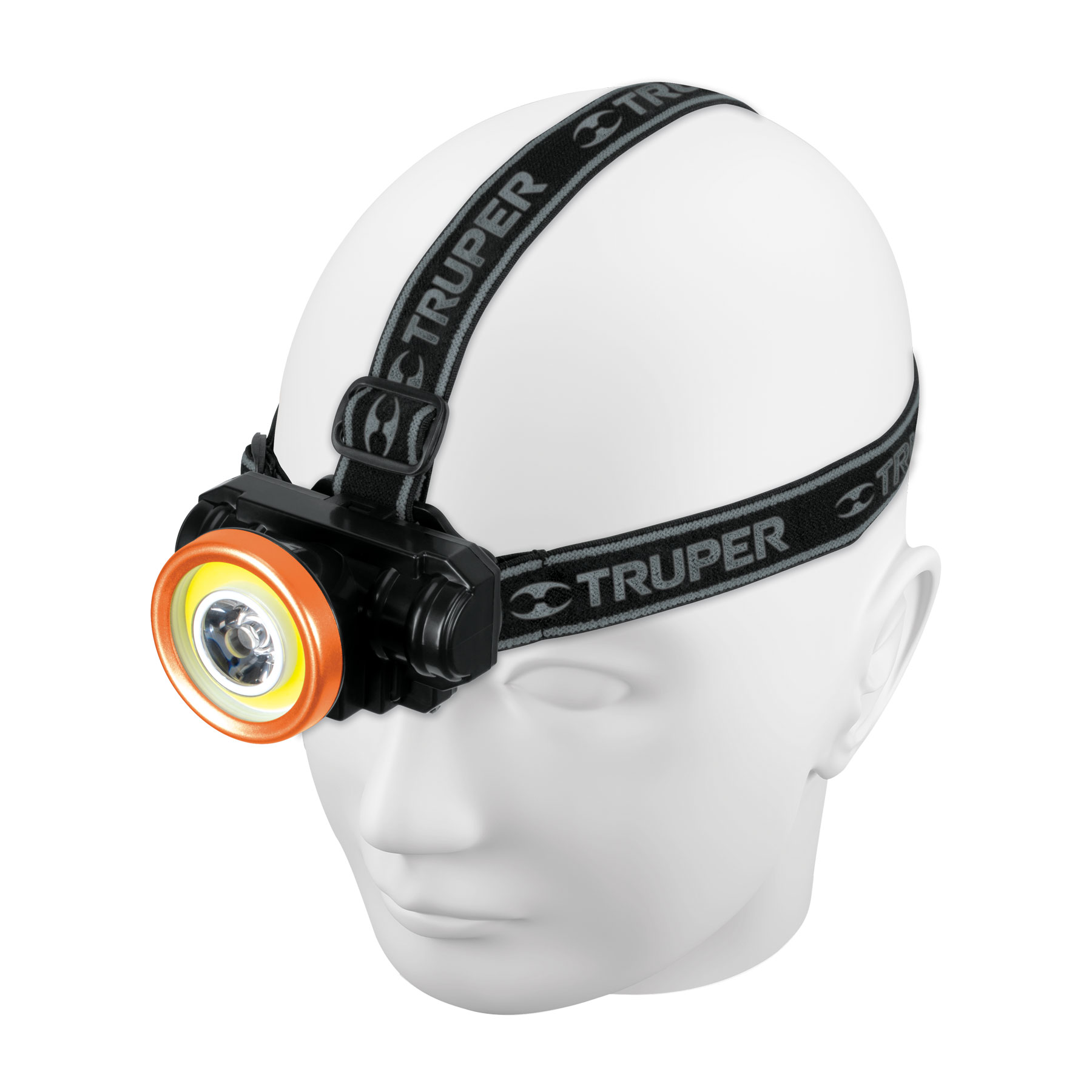 Linterna cabeza minero 80 lumenes recargable Truper