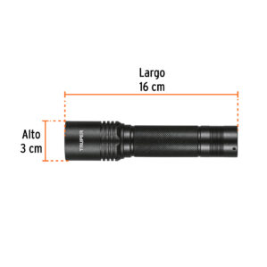 Linterna LED recargable de aluminio 130 lumenes