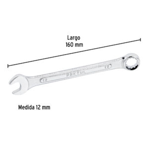 Llave combinada 12mm Pretul