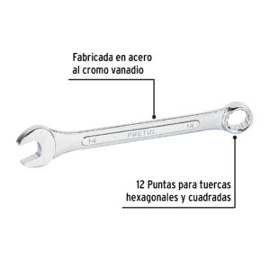 Llave combinada 14mm Pretul