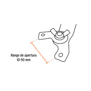 Llave de repuesto ajustable para esmeriladoras 4 1/2