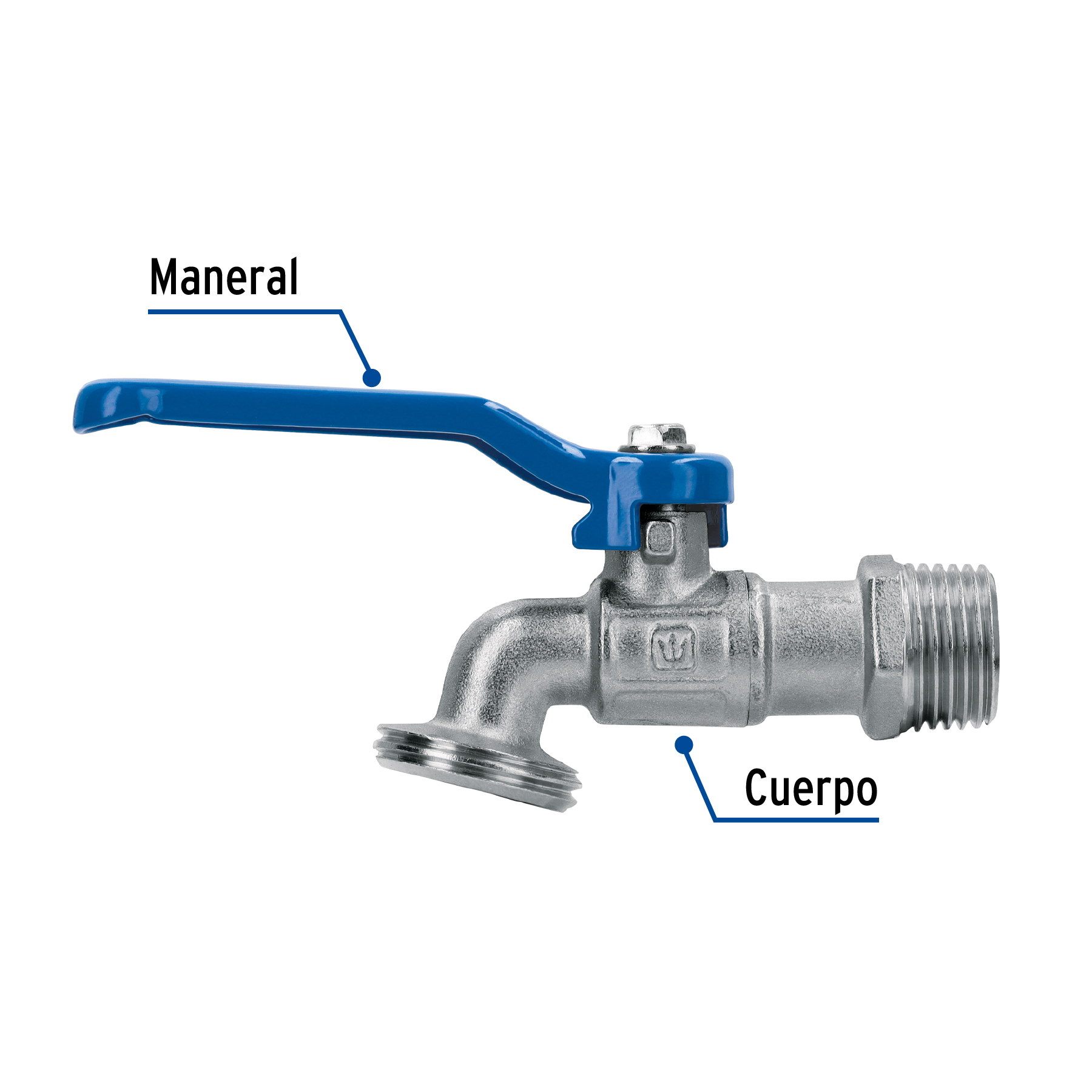 Llave de esfera de laton 1/2" Foset