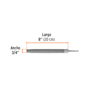 Lima media caña muzas de 8