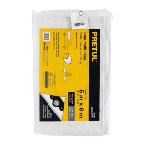 Lona Basica 5x6m blanca Pretul