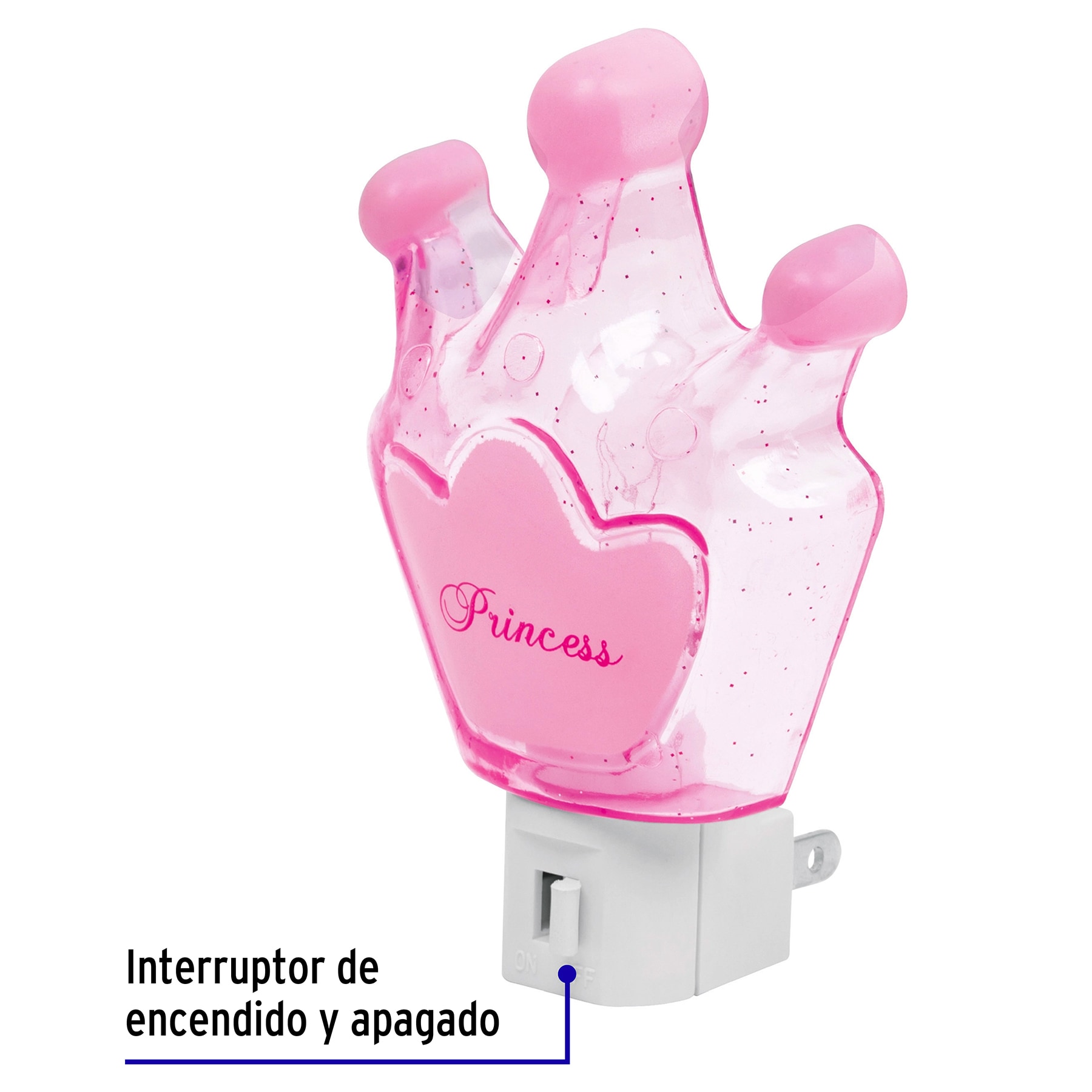 Lampara Luz de noche corona princesa