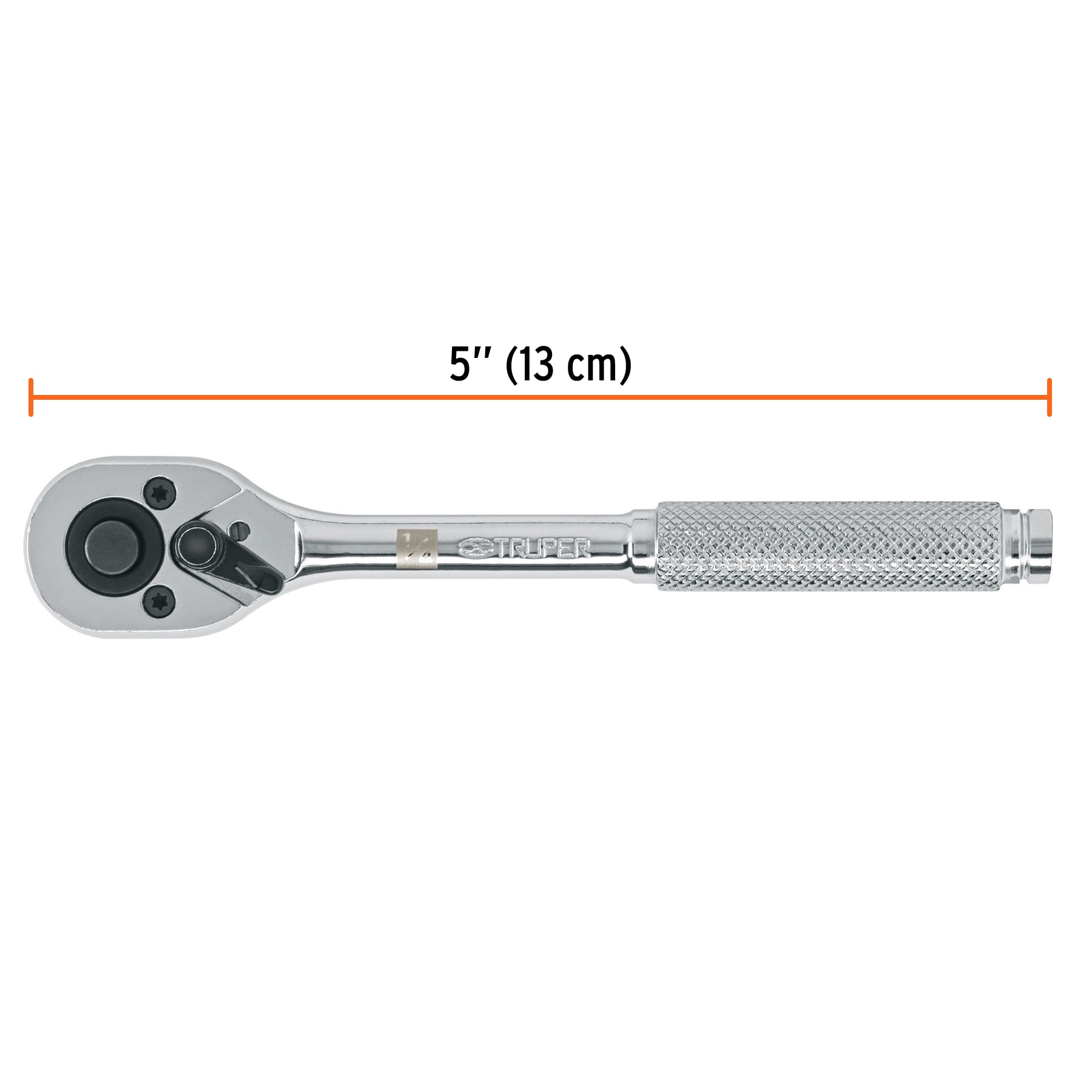 Matraca Cabeza de pera cuadro 1/4" de 5" Truper