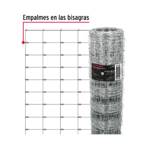 Malla ganadera de acero galvanizado de 1.2m Rollo de 50m