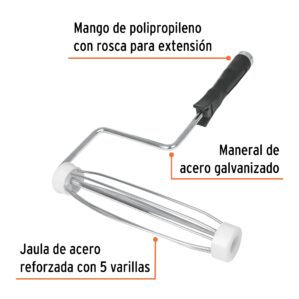 Maneral para rodillo para pintar 9" x 37 mm Reforzado