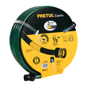 Manguera 1/2" reforzada 3 capas 20 m Pretul