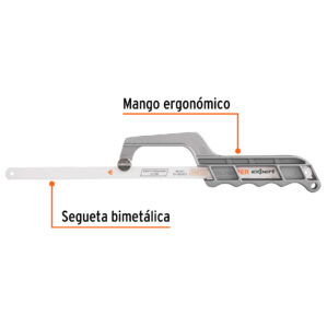 Mini arco de aluminio para segueta 12"