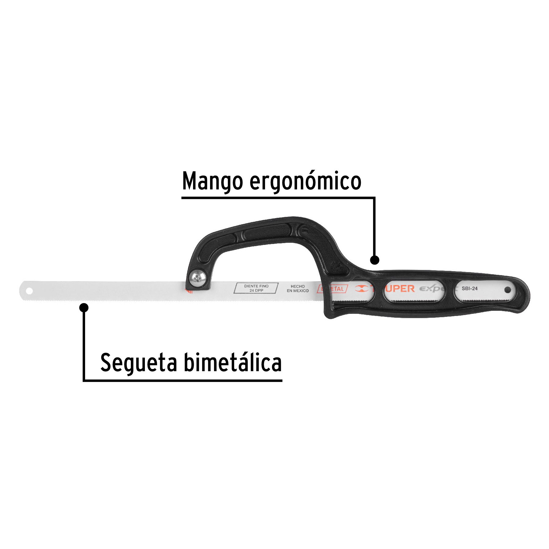 Mini arco de plastico para segueta 12" Pretul